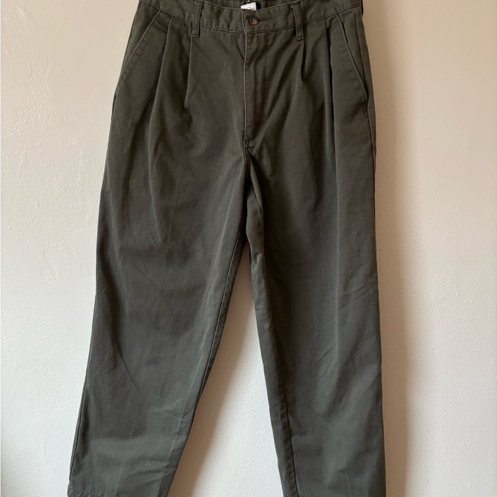 Basic Editions Green Chinos Relaxed Fit